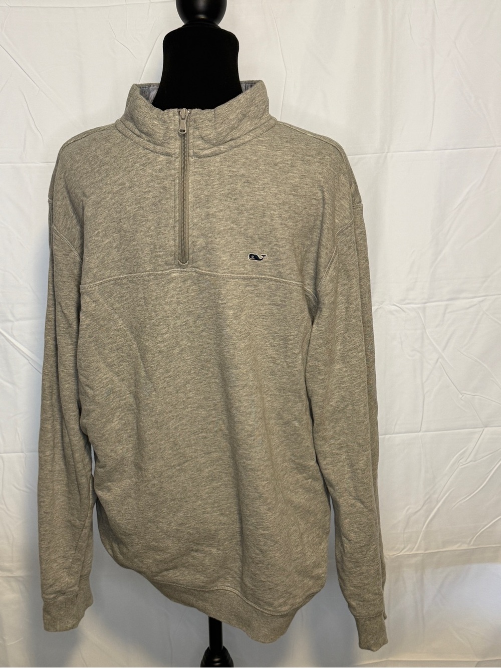 Men's Half-Zip Pullover Sweater - Gray